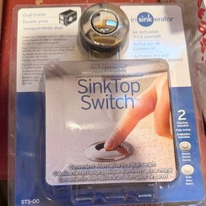 SinkTop Switch - Chrome/White Air-Activated Sink Switch